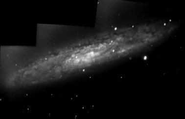 NGC 253 la galaxie du sculpteur, superbe dans le 460.