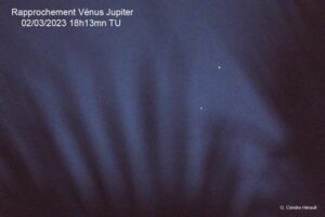 Rapprochement Vénus Jupiter