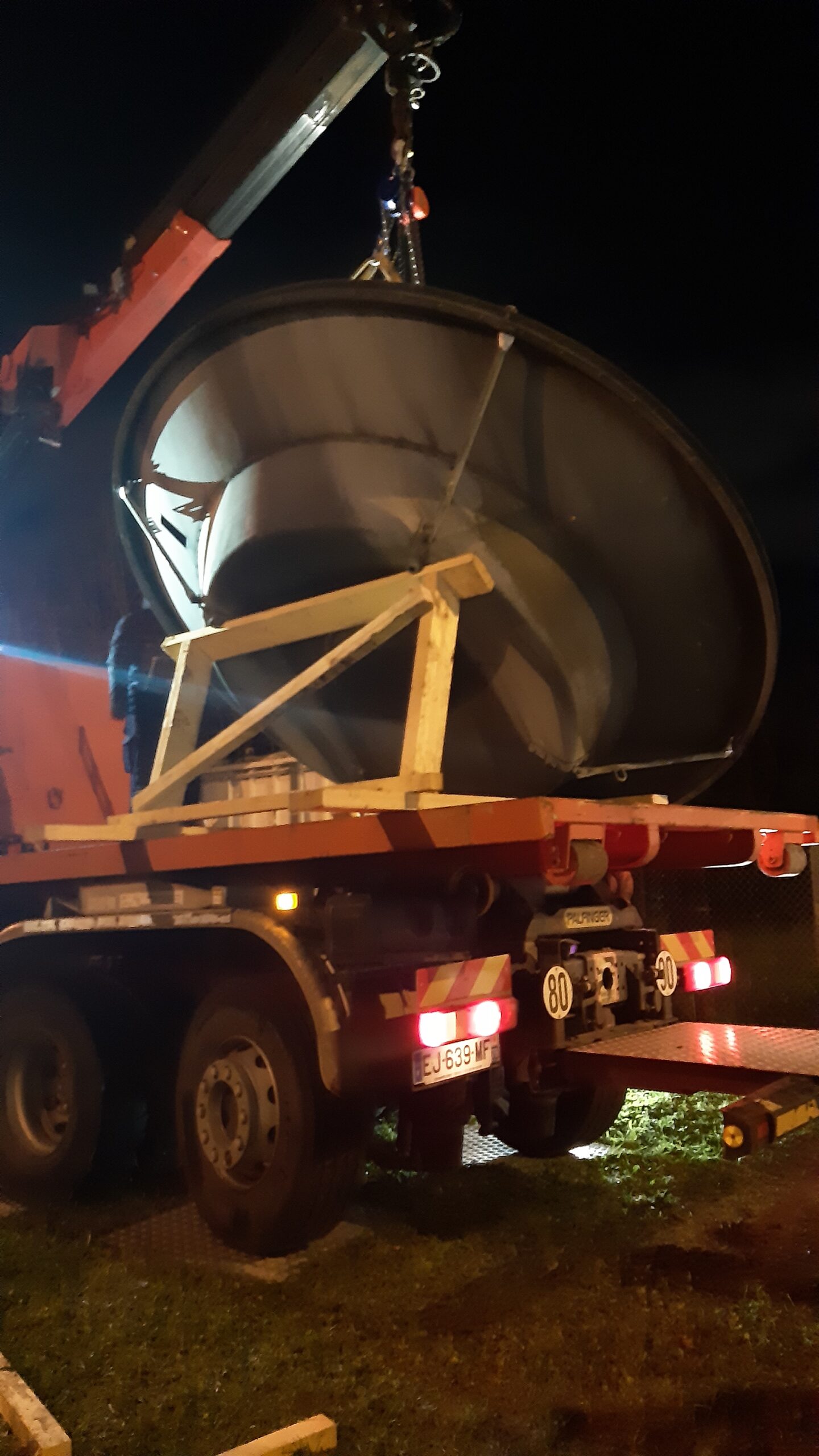 Démontage de l'antenne du Moulon