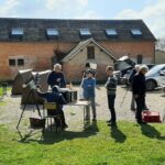 Aubette le parking avec les télescopes