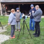 Aubette le parking avec les télescopes