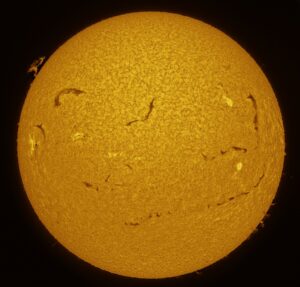 soleil 5 min avant l'éclipse